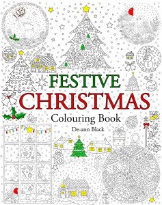 Festive Christmas Colouring Book Cover WEb