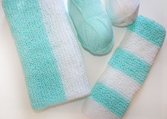 Easy Knit Baby Blanket 2