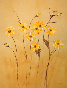 Chocolate-Daisies-Wall-Art